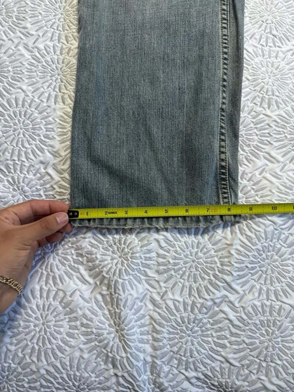 Aeropostale Vintage Bootcut Distressed Denim Jeans Mens 30x32 Blue